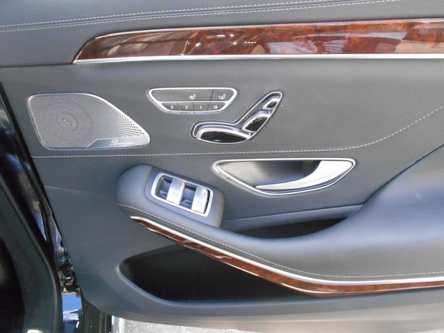 Ｓクラス Ｓ３００ｈロング　純正ナビフルセグＴＶ　Ｓ６５エクステリア　マイバッハ２０インチアルミ　マイバッハグリル　パワートランク　黒革シート・サンルーフ　ブルメスタサウンド　３６０度モニター　全席シートヒーター＆ベンチレーター（40枚目）