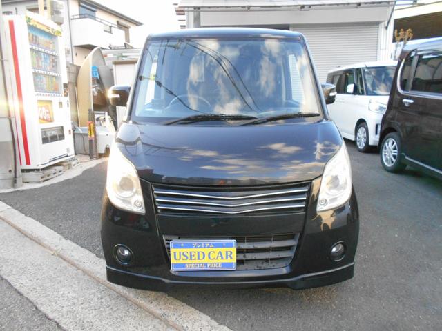 パレット ＸＳ　禁煙車　ナビ　フルセグテレビ　Ｂｌｕｅｔｏｏｔｈ　ＨＩＤヘッドライト　左リアパワースライドドア　プッシュスタート　スマートキー　ローダウン　フルエアロ　社外１６インチアルミ　前後ドライブレコーダー（4枚目）