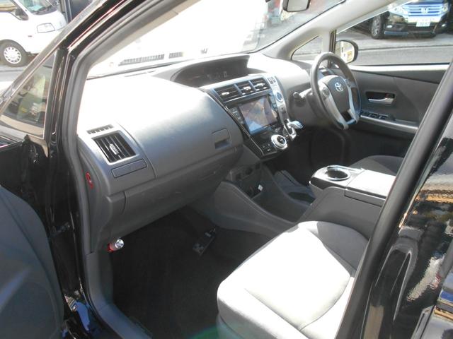 プリウスアルファ Ｓ　８インチナビ　フルセグテレビ　Ｂｌｕｅｔｏｏｔｈ　ＤＶＤ再生（49枚目）