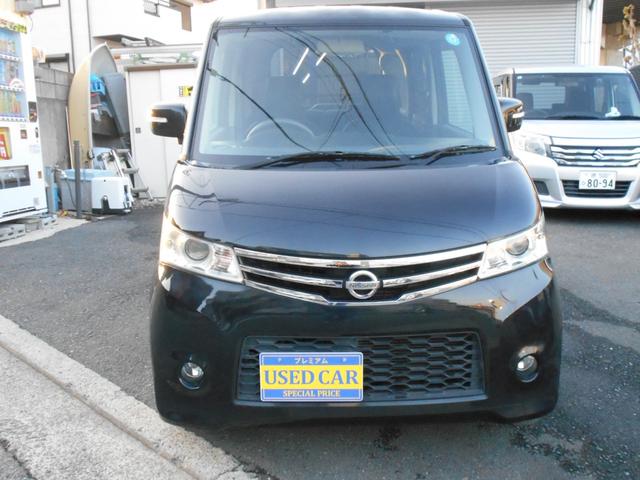 ルークス ハイウェイスター　１年保証付きＢ　禁煙車　社外ナビゲーション　フルセグテレビ　ＤＶＤ再生　Ｂｌｕｅｔｏｏｔｈ　左側パワースライドドア　プッシュスタート　スマートキー　ＨＩＤヘッド　フォグランプ　社外１６インチアルミ（4枚目）