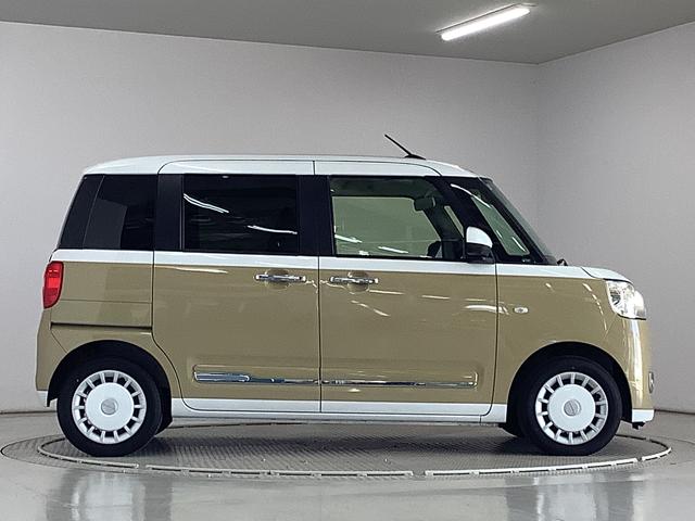 ムーヴキャンバス ストライプスＧターボ　アダプティブクルーズコントロール　走行無制限１年保証　両側電動スライドドア　アダプティブクルーズコントロール　前後コーナーセンサー　前席シートヒーター　ホッとカップホルダー　オートマチックハイビーム　ＬＥＤヘッドライト　スマートキー（7枚目）