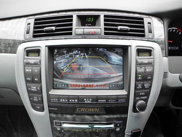 クラウン ロイヤルサルーン　屋内保管ＤＶＤマルチナビ地デジフルセグＴＶバックカメラＥＴＣパワーシート電動リアシェードＨＩＤダッシュボード新品交換済走行３９０００ＫＭ（13枚目）