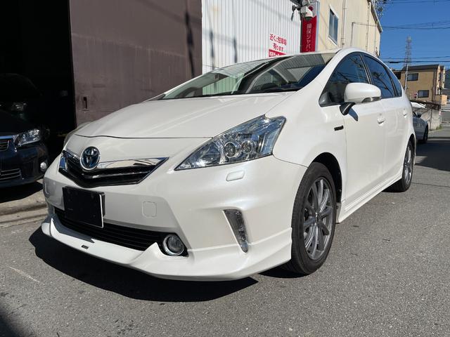 プリウスアルファ Ｓツーリングセレクション　フルセグＴＶ　Ｂｌｕｅｔｏｏｔｈ　Ｂカメラ　ＥＴＣ　ドラレコ　ＬＥＤライト　モデリスタエアロ（4枚目）