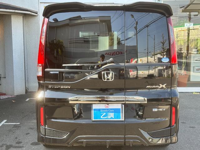 ステップワゴン ｅ：ＨＥＶモデューロＸ　ホンダセンシング　Ｈセンシング　純正ナビ　ＴＶ　マルチカメラ　ＥＴＣ２．０　ＬＥＤヘッド＆フォグ　前後ドラレコ　前席シートヒータ　純正後席モニタ＆Ｄインナーミラー＆バイザー　両電動スラドア　ハーフレザー　純正１６ＡＷ（20枚目）