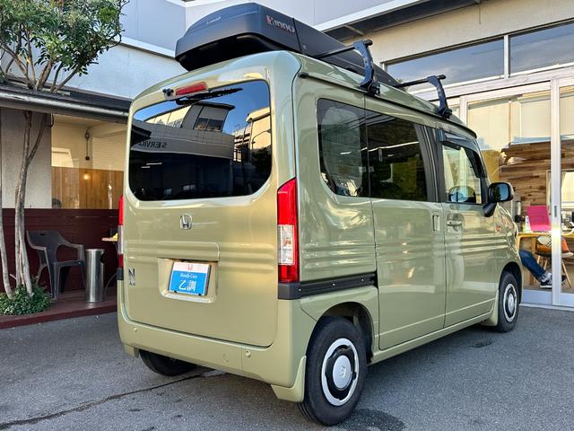 N-VAN+スタイル ファン キャンピング仕様 Hセンシング LEDヘッド&フォグランプ Dオーディオ 社外ナビ TV Bluetooth接続 ETC ACC テーブル INNO製ルーフボックス(23枚目)