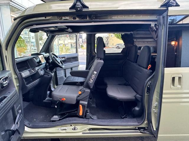 N-VAN+スタイル ファン キャンピング仕様 Hセンシング LEDヘッド&フォグランプ Dオーディオ 社外ナビ TV Bluetooth接続 ETC ACC テーブル INNO製ルーフボックス(60枚目)