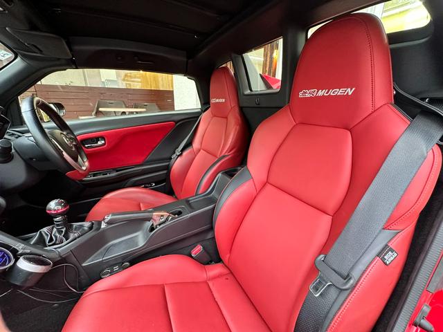 S660 MUGEN RA 無限BBSアルミ 無限BLISTEIN車高調 無限赤革スポーツシート F6MT 純正センターディスプレイ 追加メーター ロールトップ ETC Bモニタ(4枚目)
