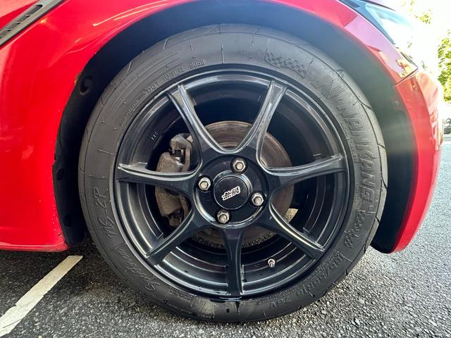 S660 MUGEN RA 無限BBSアルミ 無限BLISTEIN車高調 無限赤革スポーツシート F6MT 純正センターディスプレイ 追加メーター ロールトップ ETC Bモニタ(20枚目)