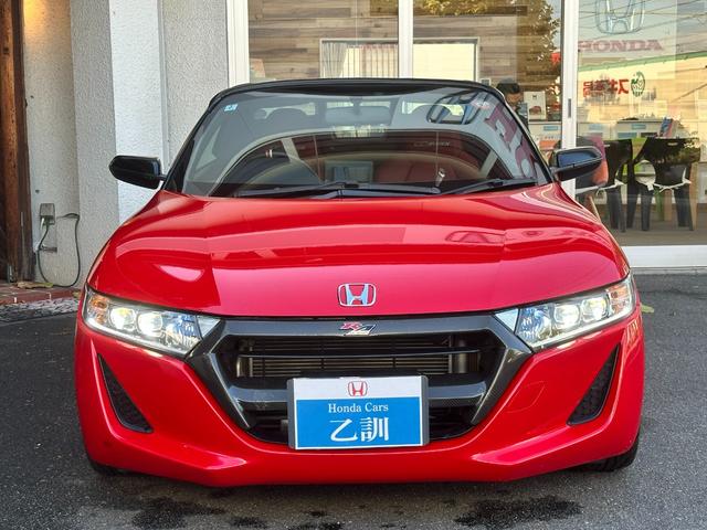 S660 MUGEN RA 無限BBSアルミ 無限BLISTEIN車高調 無限赤革スポーツシート F6MT 純正センターディスプレイ 追加メーター ロールトップ ETC Bモニタ(27枚目)