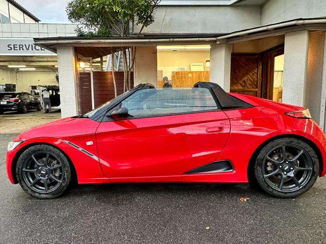 S660 MUGEN RA 無限BBSアルミ 無限BLISTEIN車高調 無限赤革スポーツシート F6MT 純正センターディスプレイ 追加メーター ロールトップ ETC Bモニタ(32枚目)