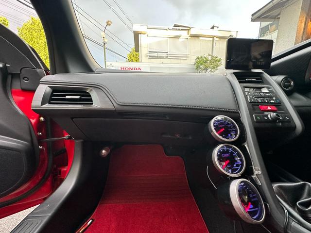 S660 MUGEN RA 無限BBSアルミ 無限BLISTEIN車高調 無限赤革スポーツシート F6MT 純正センターディスプレイ 追加メーター ロールトップ ETC Bモニタ(50枚目)