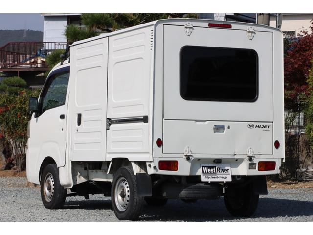 ハイゼットトラック 移動販売・宅配仕様車 AT 両側スライド リア跳上+下アオリ上下2分割バックドア ハイルーフ ルーフキャリア&拡声器 荷室スモークガラス 庫内灯 前後ドラレコ 社外CD・USBデッキ エアコンパワステ(16枚目)