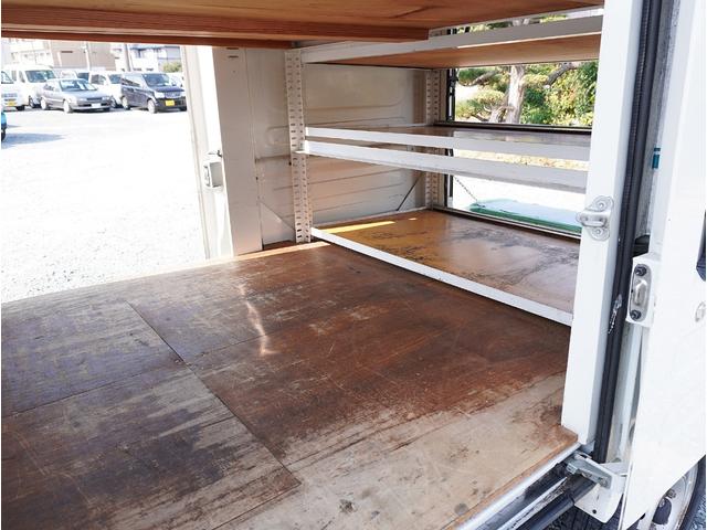 ハイゼットトラック 移動販売・宅配仕様車 AT 両側スライド リア跳上+下アオリ上下2分割バックドア ハイルーフ ルーフキャリア&拡声器 荷室スモークガラス 庫内灯 前後ドラレコ 社外CD・USBデッキ エアコンパワステ(30枚目)