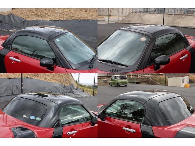 コペン エクスプレイ　５ＭＴ　電動オープン　ノーマルベース車　柿本改マフラー　純正１６インチＡＷ　タイヤＰＯＴＥＮＺＡアドレナリン７分山　ＬＥＤヘッド＆フォグ　シートヒーター　スマートキー／プッシュスタート　ＥＴＣ（23枚目）