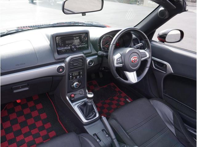 コペン エクスプレイ　５ＭＴ　電動オープン　ノーマルベース車　柿本改マフラー　純正１６インチＡＷ　タイヤＰＯＴＥＮＺＡアドレナリン７分山　ＬＥＤヘッド＆フォグ　シートヒーター　スマートキー／プッシュスタート　ＥＴＣ（38枚目）