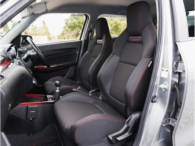 スイフトスポーツ 1.4セーフティPKG 6MT 1オーナー フルノーマル車 8インチフルセグナビ&バックカメラ デュアルセンサーブレーキ 純正エアロ 純正17AW&ADVAN FLEVA8分山 オートLEDヘッド 前後ドラレコ スマキー2本(52枚目)