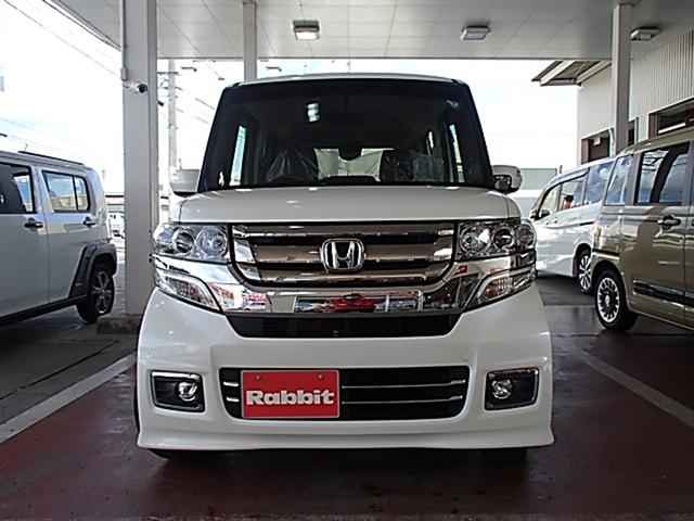 N-BOXカスタム G・ターボLパッケージ ETC バックカメラ 両側電動スライドドア TV オートクルーズコントロール オートライト HID スマートキー アイドリングストップ 電動格納ミラー ベンチシート CVT 盗難防止システム ABS(2枚目)