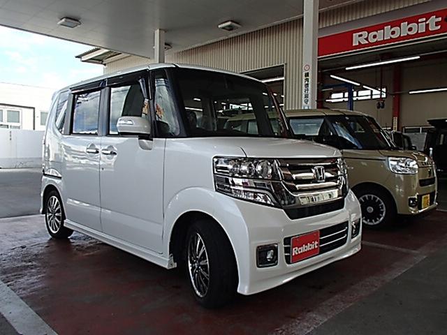 N-BOXカスタム G・ターボLパッケージ ETC バックカメラ 両側電動スライドドア TV オートクルーズコントロール オートライト HID スマートキー アイドリングストップ 電動格納ミラー ベンチシート CVT 盗難防止システム ABS(3枚目)