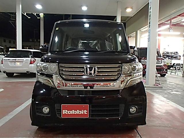 N-BOXカスタム G・Lパッケージ ETC 両側スライド・片側電動 オートライト HID スマートキー アイドリングストップ ベンチシート CVT 盗難防止システム ABS ESC ミュージックプレイヤー接続可(2枚目)