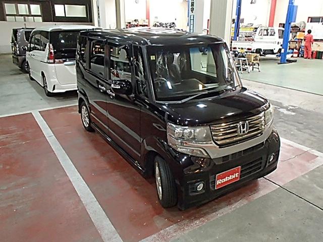 N-BOXカスタム G・Lパッケージ ETC 両側スライド・片側電動 オートライト HID スマートキー アイドリングストップ ベンチシート CVT 盗難防止システム ABS ESC ミュージックプレイヤー接続可(4枚目)