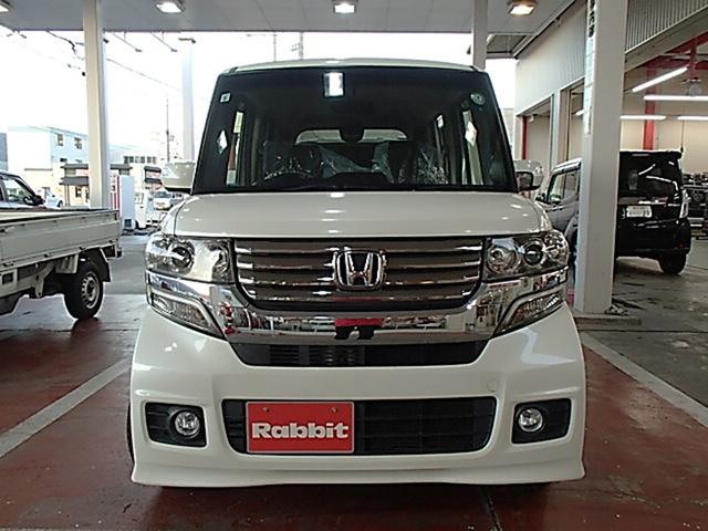 Ｎ－ＢＯＸカスタム Ｇ・Ｌパッケージ　ＥＴＣ　バックカメラ　両側スライド・片側電動　ＴＶ　オートライト　ＨＩＤ　スマートキー　アイドリングストップ　ベンチシート　ＣＶＴ　盗難防止システム　ＡＢＳ　ＥＳＣ　ＣＤ　ＤＶＤ再生（2枚目）