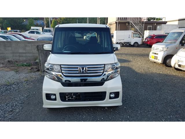 N-BOXカスタム G・Lパッケージ 左パワースライドドア ナビ フルセグTV Bluetooth対応 スマートキー ステアリングスイッチ オートHIDライト(2枚目)