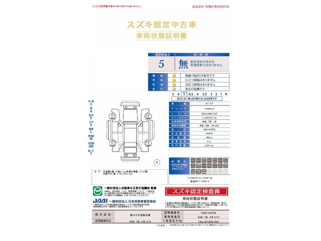 車両状態評価書