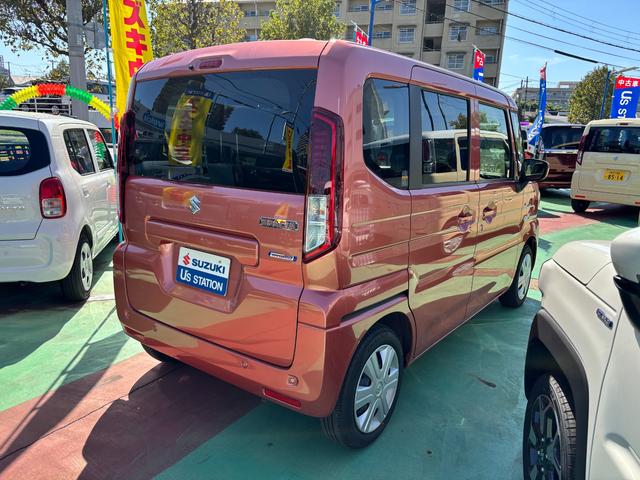 スペーシア ＨＹＢＲＩＤ　Ｘ　衝突被害軽減ブレーキ　ＬＥＤヘッドランプ　デュアルセンサーブレーキＩＩ｜後退時ブレーキサポート｜後席両側ワンアクションパワースライドドア｜ＬＥＤヘッドランプ｜オートライト｜マルチユースフラップ｜シートヒーター｜電動パーキングブレーキ｜（8枚目）