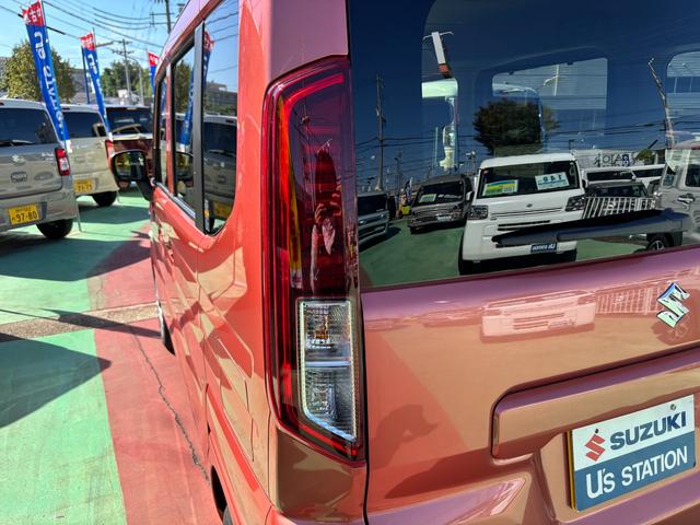 スペーシア ＨＹＢＲＩＤ　Ｘ　衝突被害軽減ブレーキ　ＬＥＤヘッドランプ　デュアルセンサーブレーキＩＩ｜後退時ブレーキサポート｜後席両側ワンアクションパワースライドドア｜ＬＥＤヘッドランプ｜オートライト｜マルチユースフラップ｜シートヒーター｜電動パーキングブレーキ｜（27枚目）