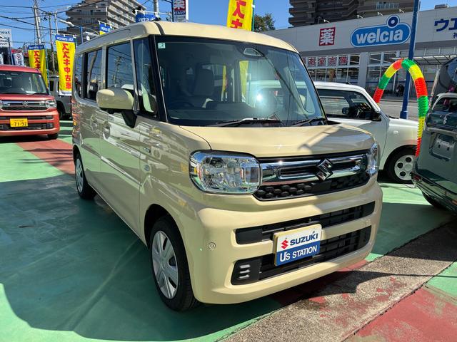 スペーシア ＨＹＢＲＩＤ　Ｇ　衝突被害軽減ブレーキ　全方位モニター付ナビ　デュアルセンサーブレーキＩＩ｜後退時ブレーキサポート｜後席両側スライドドア｜キーレスプッシュスタートシステム｜オートライトシステム｜オートエアコン｜（5枚目）