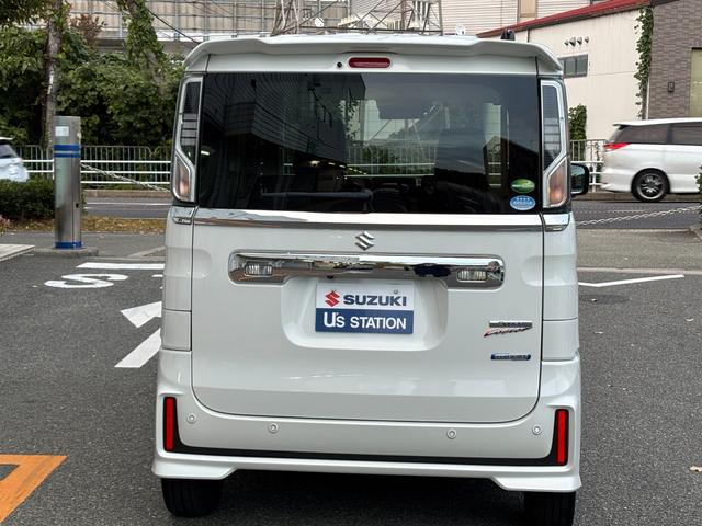 スペーシアカスタム カスタム HYBRID XS 2型 全方位モニター付 LED デュアルカメラブレーキ|後席両側ワンアクションパワースライド|アダプティブクルーズコントロール|LEDヘッドランプ|スリムサーキュレーター|15インチアルミホイール|シートヒーター|(7枚目)