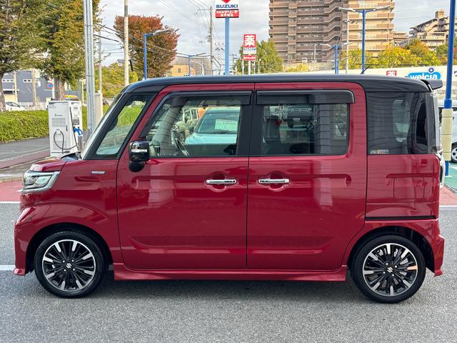 スペーシアカスタム カスタム HYBRID XS 2型 衝突被害軽減ブレーキ デュアルカメラブレーキ|後席両側ワンアクションパワースライド|LEDヘッドランプ|15インチアルミホイール|アダプティブクルーズコントロール|スリムサーキュレーター|(9枚目)