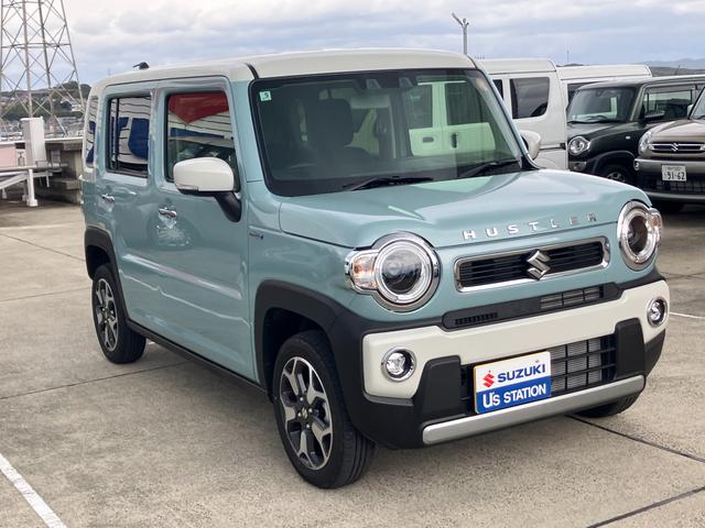 ハスラー HYBRID X 3型 衝突被害軽減ブレーキ LEDライト デュアルカメラブレーキ|LEDヘッドランプ|リモート格納式ドアミラー|360°プレミアムUV&IRカットガラス|キーレスプッシュスタートシステム|15インチアルミホイール|(6枚目)