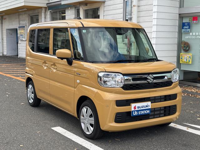 スペーシア HYBRID G 衝突被害軽減ブレーキ 全方位ナビ デュアルセンサーブレーキII|後席両側スライドドア|14インチフルホイールキャップ|LEDヘッドランプ|キーレスプッシュスタートシステム|全方位モニター付メモリーナビゲーション|(5枚目)