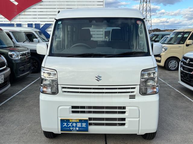 エブリイ PC 6型 衝突被害軽減ブレーキ LEDヘッドランプ デュアルカメラブレーキ|運転席シートヒーター|電波式キーレスエントリー|後席両側スライドドア|USB電源ソケット|助手席シートバックテーブル|(4枚目)