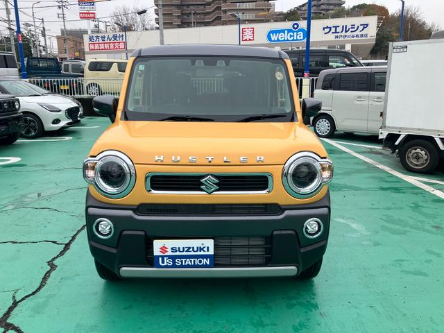 ハスラー ＨＹＢＲＩＤ　Ｘターボ　３型　衝突被害軽減ブレーキ　ＬＥＤ　デュアルカメラブレーキ｜ＬＥＤヘッドランプ｜リモート格納式ドアミラー｜３６０°プレミアムＵＶ＆ＩＲカットガラス｜キーレスプッシュスタートシステム｜１５インチアルミホイール｜（4枚目）