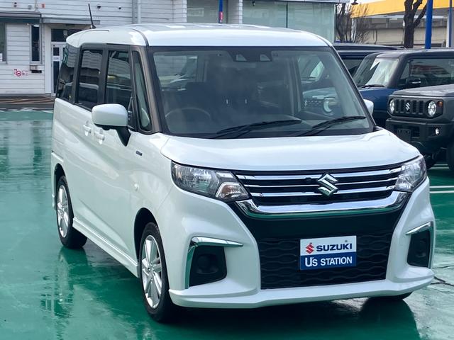 ソリオ ＨＹＢＲＩＤ　ＭＸ　衝突被害軽減ブレーキ　ハロゲンライト　デュアルカメラブレーキ｜後退時ブレーキサポート｜後席左側ワンアクションパワースライド｜ハロゲンヘッドランプ｜オートライトシステム｜アダプティブクルーズコントロール｜（6枚目）