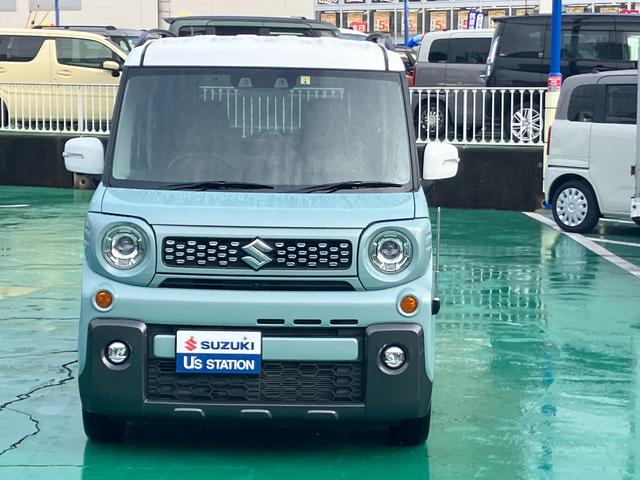 スペーシアギア ギア　マイスタイル　３型　全方位モニター付ナビ　ＬＥＤライト　デュアルカメラブレーキ｜ＬＥＤヘッドランプ｜アダプティブクルーズコントロール｜後席両側ワンアクションパワースライド｜リモート格納式ドアミラー｜シートヒーター｜本革巻きステアリングホイール｜（4枚目）