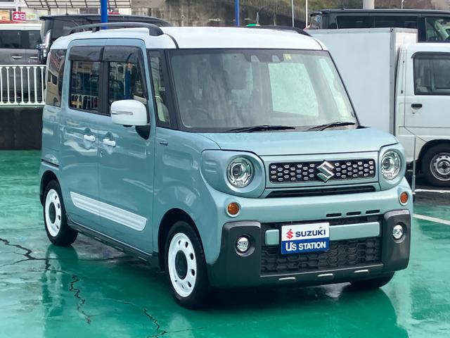 スペーシアギア ギア　マイスタイル　３型　全方位モニター付ナビ　ＬＥＤライト　デュアルカメラブレーキ｜ＬＥＤヘッドランプ｜アダプティブクルーズコントロール｜後席両側ワンアクションパワースライド｜リモート格納式ドアミラー｜シートヒーター｜本革巻きステアリングホイール｜（6枚目）