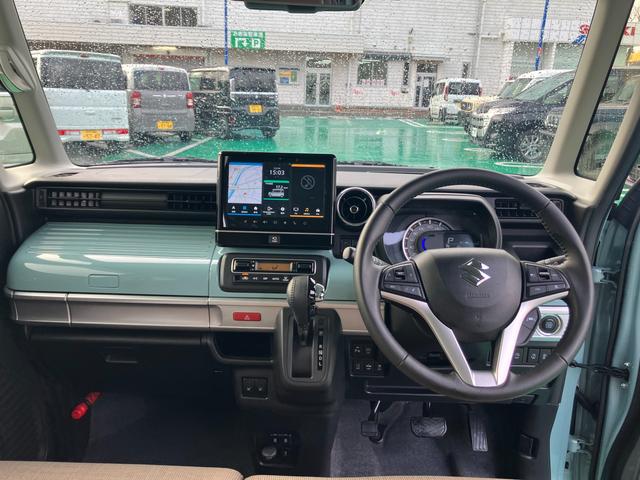 スペーシアギア ギア　マイスタイル　３型　全方位モニター付ナビ　ＬＥＤライト　デュアルカメラブレーキ｜ＬＥＤヘッドランプ｜アダプティブクルーズコントロール｜後席両側ワンアクションパワースライド｜リモート格納式ドアミラー｜シートヒーター｜本革巻きステアリングホイール｜（16枚目）