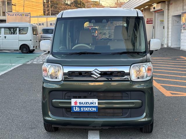 スペーシア ＨＹＢＲＩＤ　Ｘ　２型　衝突被害軽減ブレーキ　パワースライド　デュアルカメラブレーキ｜後席両側ワンアクションパワースライドドア｜リモート格納式ドアミラー｜スリムサーキュレーター｜ロールサンシェード｜全方位モニター用カメラパッケージ｜（4枚目）