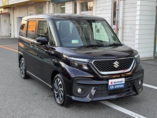 ソリオバンディット バンディット　ＨＹＢＲＩＤ　ＭＶ　全方位モニター付ナビ　デュアルカメラブレーキ｜後席両側ワンアクションパワースライド｜ＬＥＤヘッドランプ｜アダプティブクルーズコントロール｜シートヒーター｜センターウォークスルー｜１５インチアルミホイール｜（5枚目）