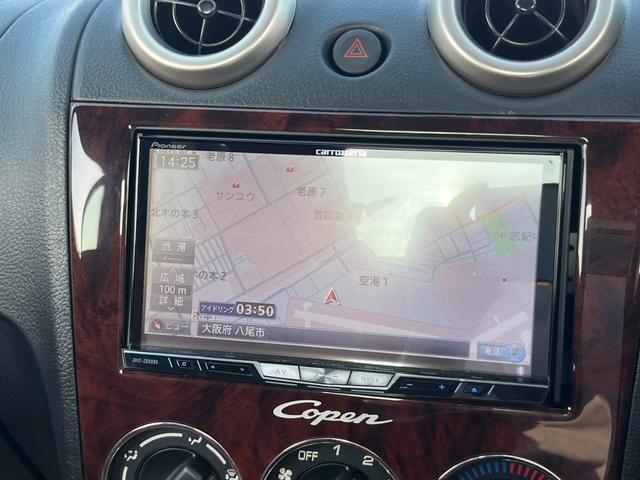 コペン アクティブトップ　ＥＴＣ　社外ナビ　パナスポーツレーシングアルミホイール　純正オプションマフラーヒートガード　ＢＬＵＥＴＯＯＴＨ　赤革シート　純正ＭＯＭＯステリング　キーレスエントリー　フルセグ（46枚目）