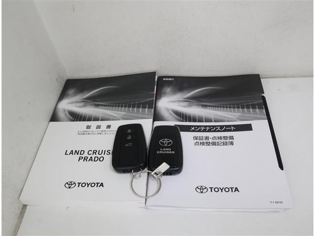 ランドクルーザープラド ＴＸ　Ｌパッケージ・ブラックエディション　ＴＯＹＯＴＡ認定中古車　当社下取りワンオーナー　サンルーフ　４ＷＤ　フルセグ　メモリーナビ　衝突被害軽減システム　ＥＴＣ　ドラレコ　ＬＥＤヘッドランプ　乗車定員７人　３列シート　　記録簿（37枚目）
