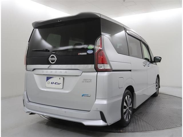 セレナ ハイウェイスター Vセレクション 当社下取り車 フルセグ メモリーナビ DVD再生 ミュージックプレイヤー接続可 バックカメラ 衝突被害軽減システム ETC 両側電動スライド LEDヘッドランプ 乗車定員8人 3列シート フルエアロ(4枚目)
