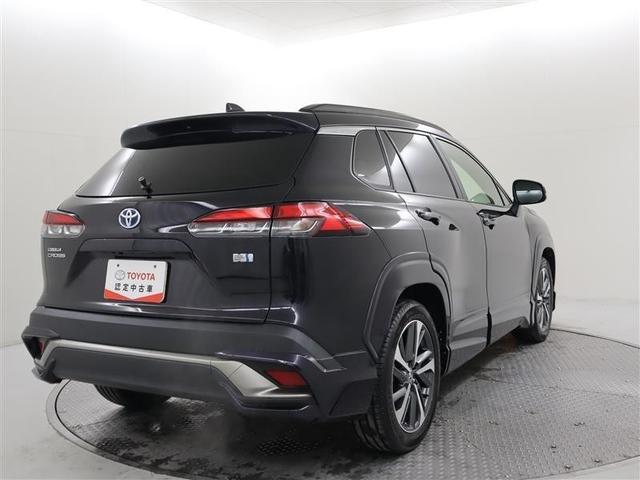 カローラクロス ハイブリッド　Ｚ　ＴＯＹＯＴＡ認定中古車　当社下取りワンオーナー　フルセグ　ミュージックプレイヤー接続可　バックカメラ　衝突被害軽減システム　ＥＴＣ　ドラレコ　ＬＥＤヘッドランプ　ワンオーナー　フルエアロ　記録簿（4枚目）