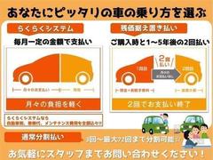 毎月定額のお支払い【らくらくシステム】２回に分けてお支払い【残価据え置き払い】詳しくはスタッフまでお問い合わせ下さい！ 2