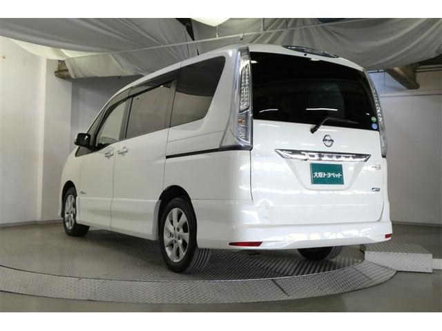 セレナ ハイウェイスター S-ハイブリッド Vセレクション 地デジTV AUX エアロ リアエアコン 横滑防止 助手席エアバッグ DVD再生 Bカメ オートクルーズ 三列シート フルフラットシート オートエアコン キーレス パワーステアリング ABS アルミ(6枚目)