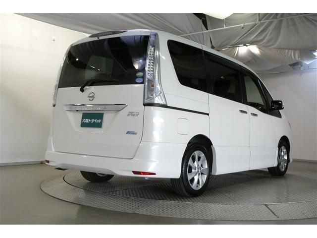 セレナ ハイウェイスター S-ハイブリッド Vセレクション 地デジTV AUX エアロ リアエアコン 横滑防止 助手席エアバッグ DVD再生 Bカメ オートクルーズ 三列シート フルフラットシート オートエアコン キーレス パワーステアリング ABS アルミ(8枚目)