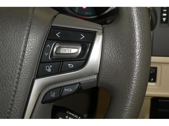 ハンドルのボタン操作でオーディオ／エアコン等がコントロール出来ますので、利便性だけでなく事故防止にも繋がりますよ！